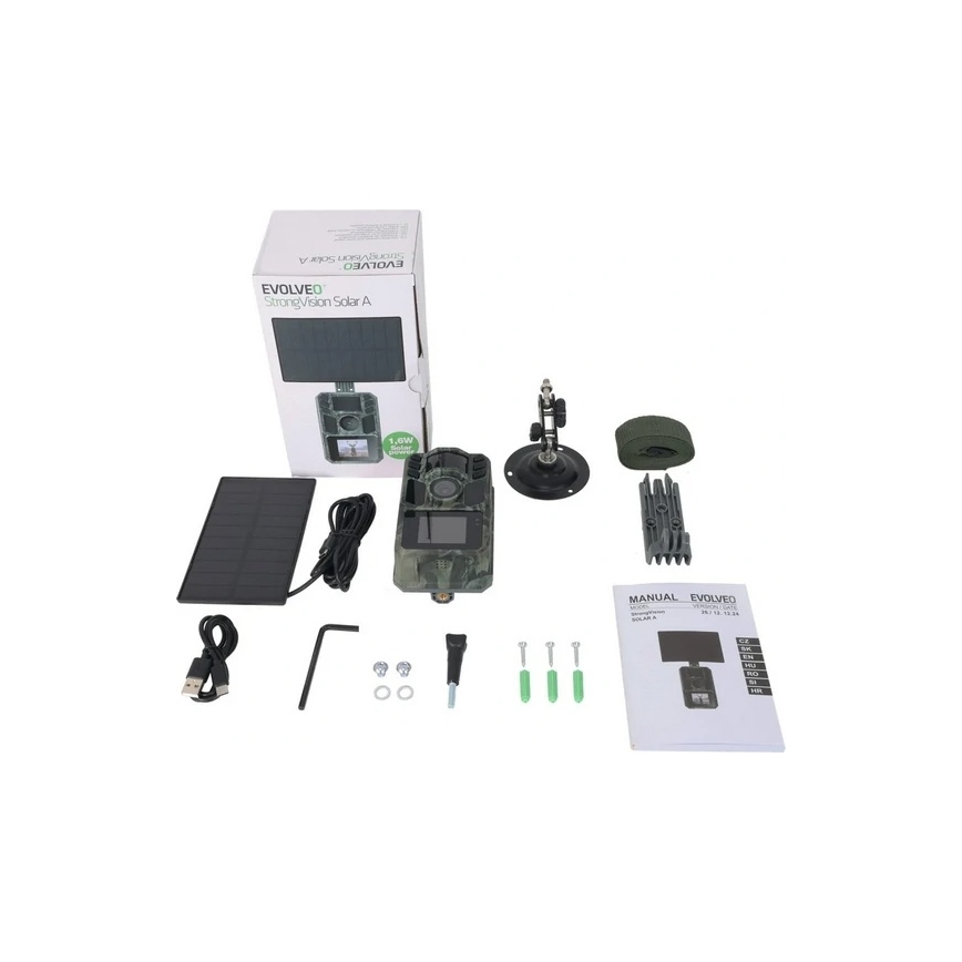 Evolveo - StrongVision Solar A, fotopast se solárním panelem