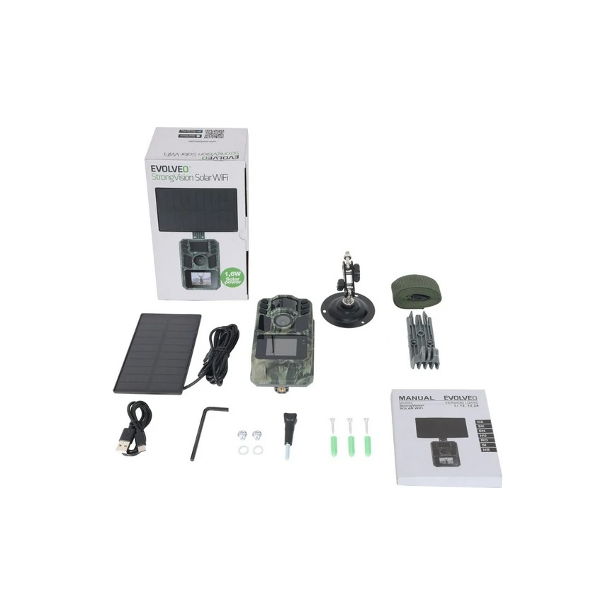 Evolveo - StrongVision Solar Wi-Fi, fotopast s Wi-Fi a solárním panelem
