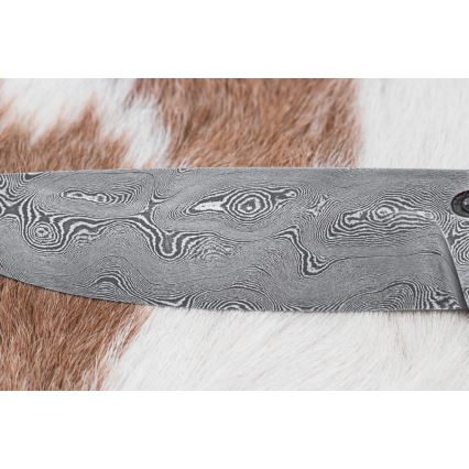 Exkluzivní damaškový nůž 12,7 cm dub/eben