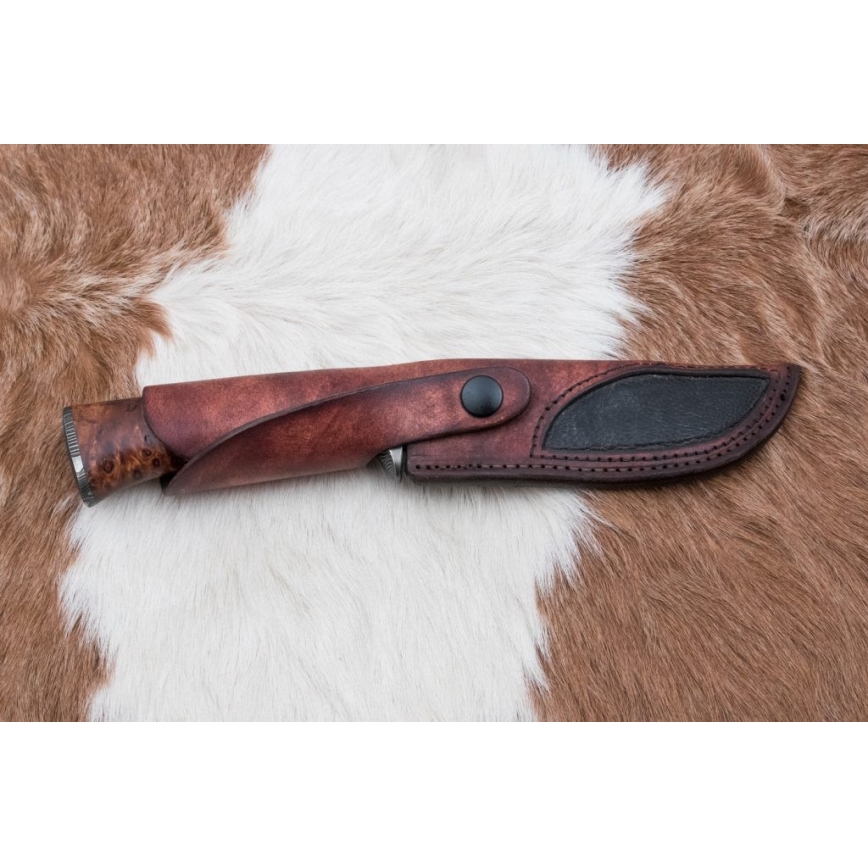 Exkluzivní damaškový nůž 13,8 cm olše/eben
