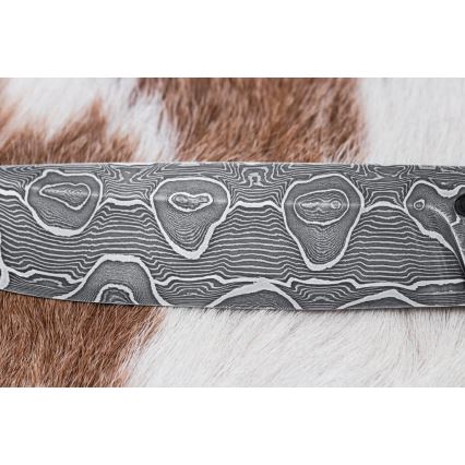 Exkluzivní damaškový nůž 13,8 cm olše/eben