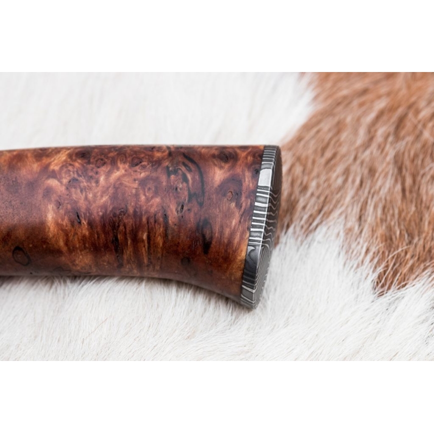 Exkluzivní damaškový nůž 13,8 cm olše/eben