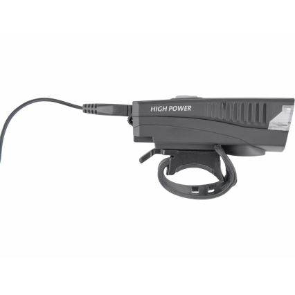Extol - LED Nabíjecí svítilna s klaksonem na kolo LED/5W/1200 mAh/3,7V IPX4