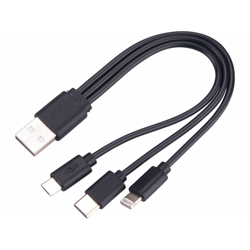 Extol - LED Stmívatelná nabíjecí svítilna s powerbankou LED/60W/10000 mAh 8000 lm IPX4 černá