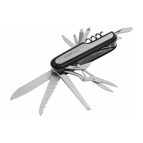 Extol - Multifunkční kapesní nůž 9 cm/11 funkcí nerez