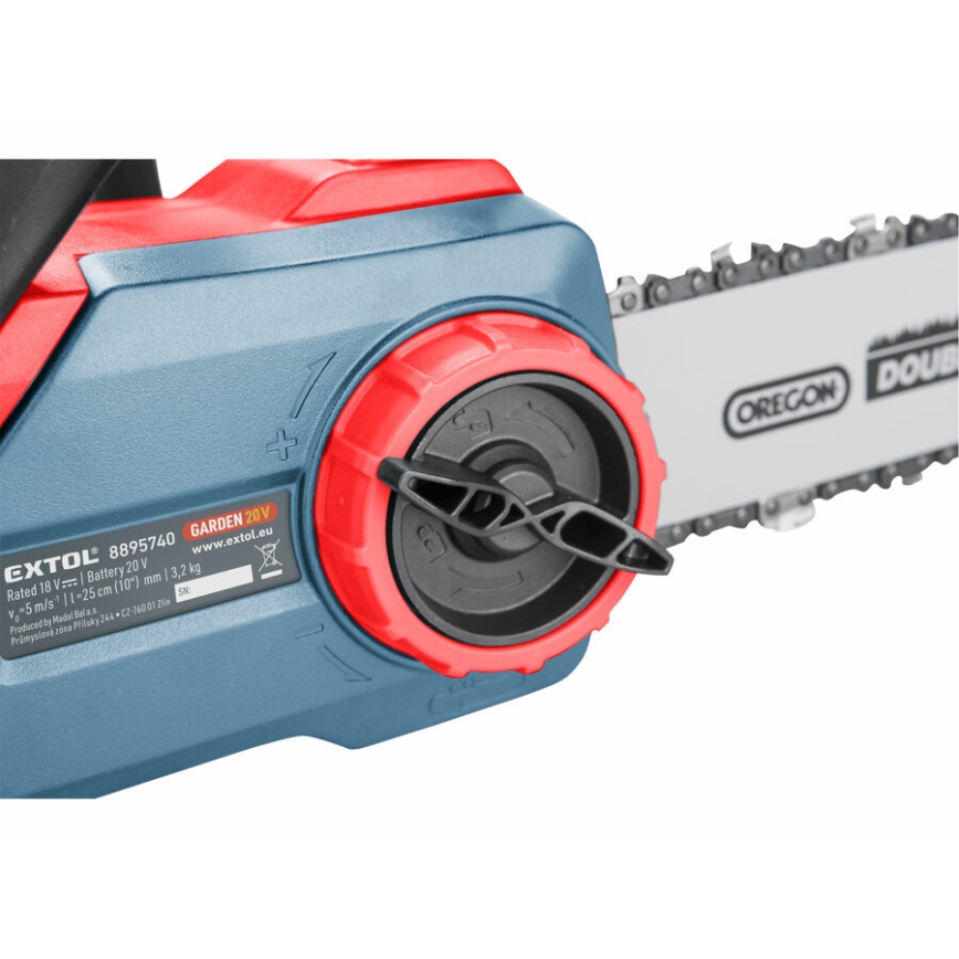 Extol Premium - Akumulátorová řetězová pila 2000 mAh 20V