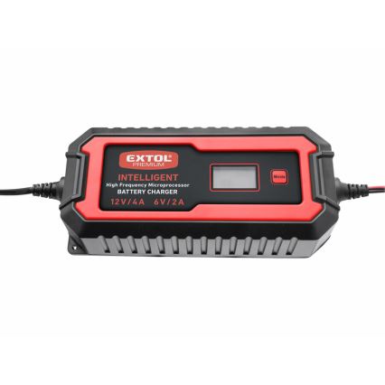 Extol Premium - Nabíječka autobaterií 9stupňová 6/12V 4A IP65