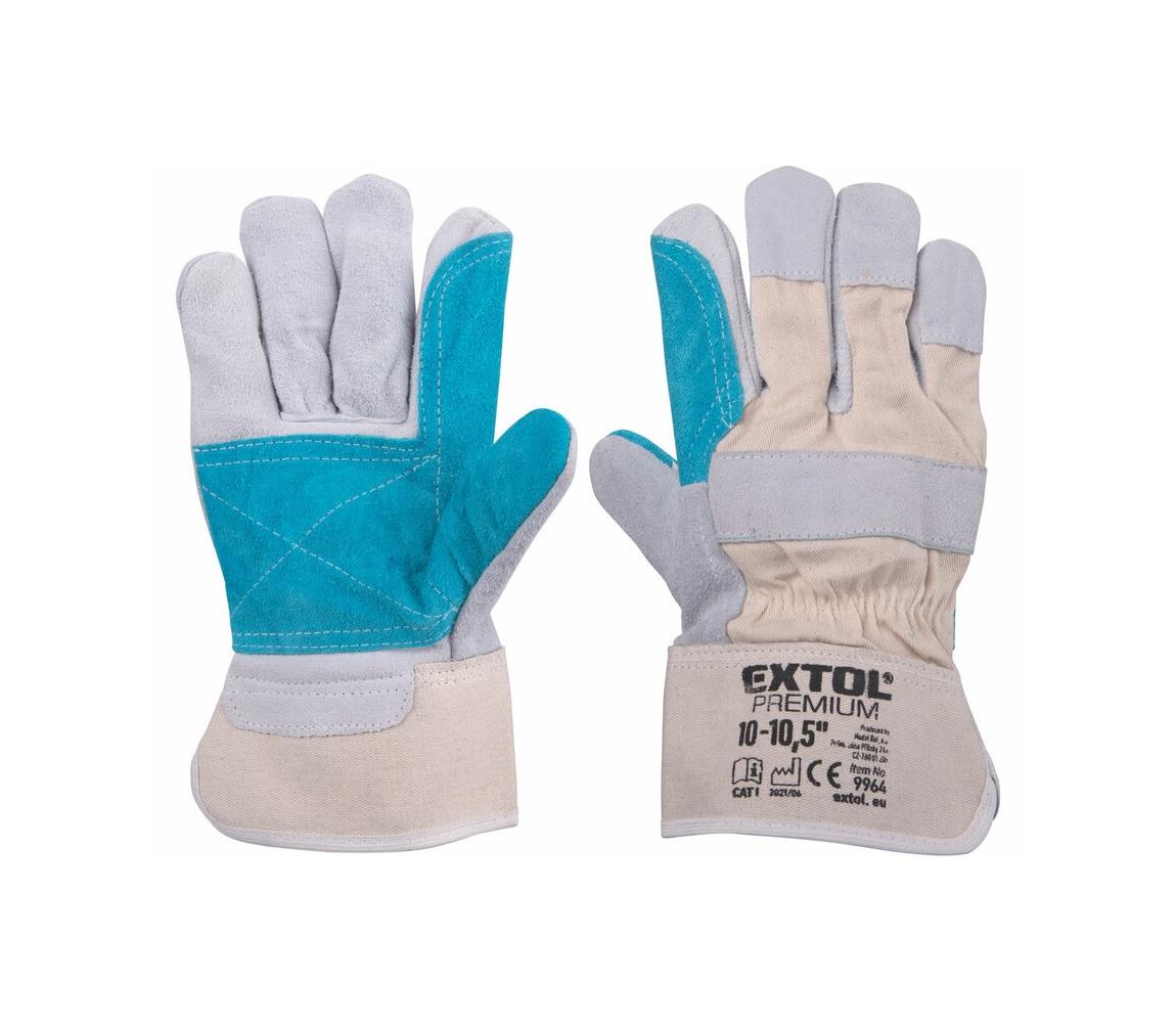 Extol Extol Premium - Pracovní rukavice velikost 10"-10,5" bílá/modrá MB0333