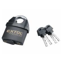 Extol Premium - Voděodolný visací zámek 60 mm černá