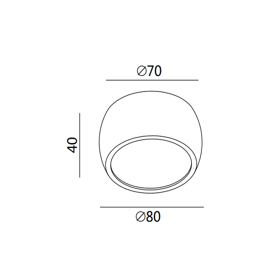 Fabas 3428/71/102 - LED Bodové svítidlo VASTO LED/7W/230V