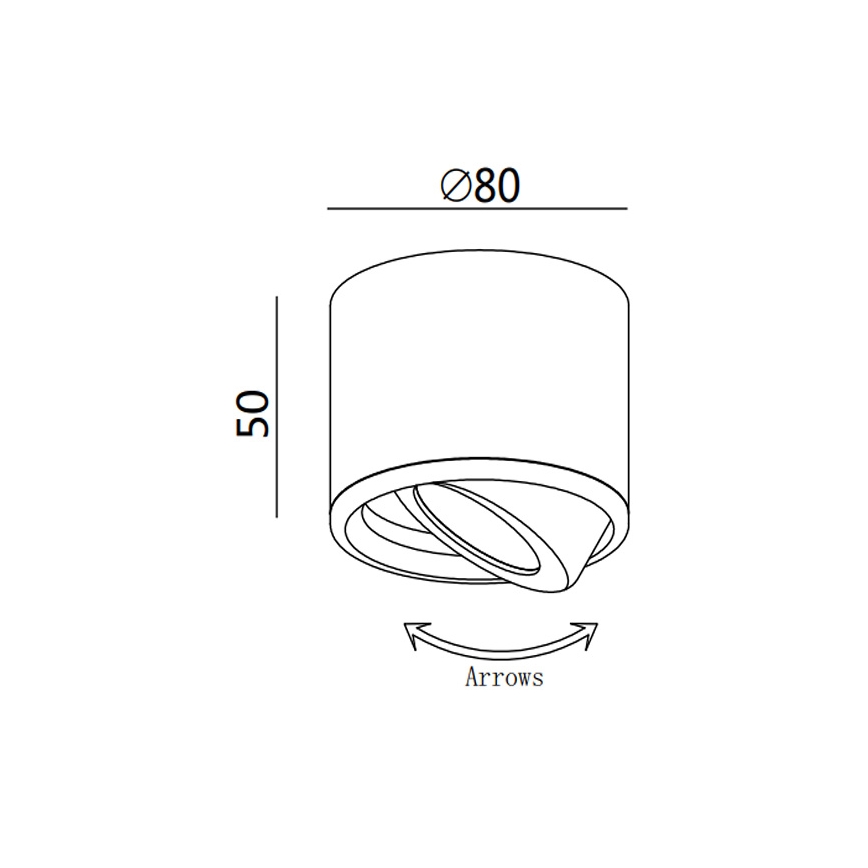 Fabas 3430/71/102 - LED Bodové svítidlo ANZIO 1xLED/6W/230V
