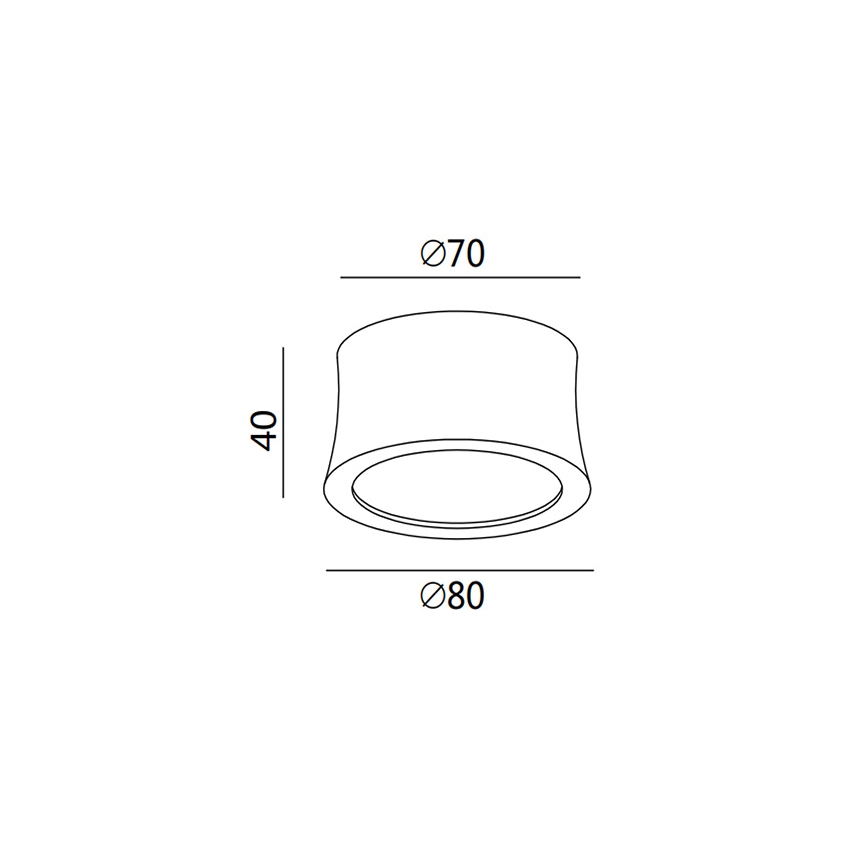 Fabas 3440/71/102 - LED Bodové svítidlo PONZA LED/7W/230V