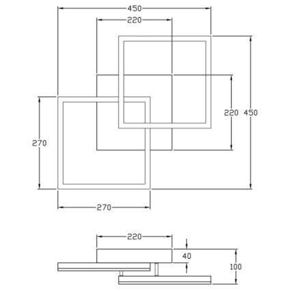 Fabas Luce 3394-22-102 - LED Stmívatelné stropní svítidlo BARD LED/39W/230V 3000K bílá