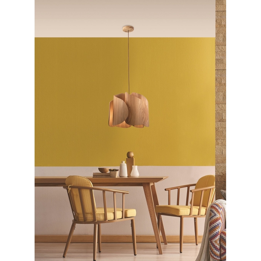 Fabas Luce 3672-40-132 - Lustr na lanku PEVERO 1xE27/40W/230V dřevo