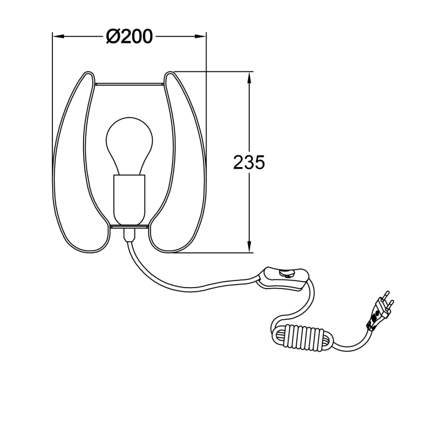 Fabas Luce 3677-34-225 - Stolní lampa CAMP 1xE27/40W/230V zlatá