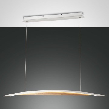 Fabas Luce 3697-40-102 - LED Stmívatelný lustr na lanku CORDOBA LED/36W/230V bílá/dřevo