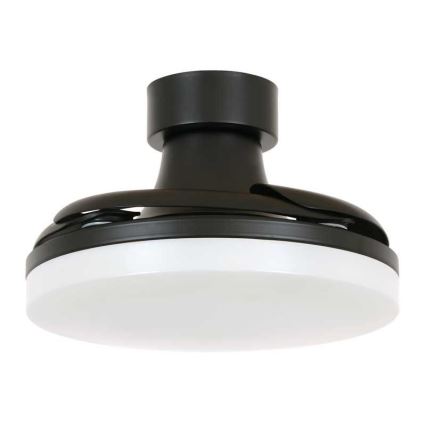 FANAWAY 210665 - LED Stmívatelný stropní ventilátor ORBIT LED/25W/230V černá pr. 91,5 cm + dálkové ovládání