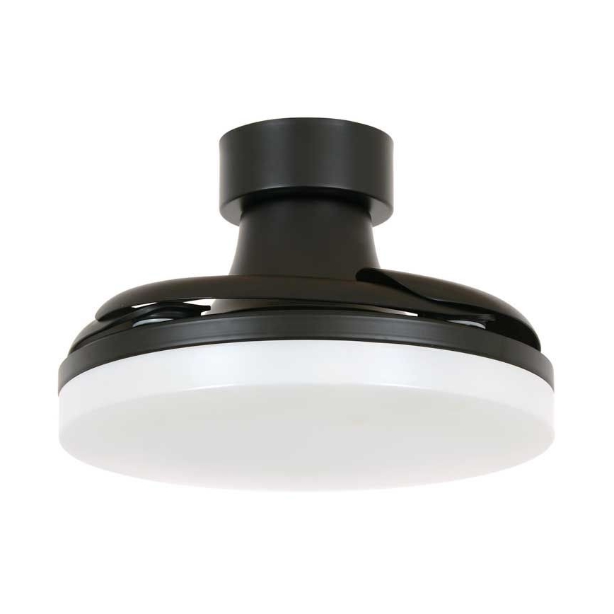 FANAWAY 210665 - LED Stmívatelný stropní ventilátor ORBIT LED/25W/230V černá pr. 91,5 cm + dálkové ovládání