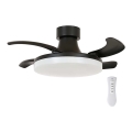 FANAWAY 210665 - LED Stropní ventilátor ORBIT LED/25W/230V černá + DO