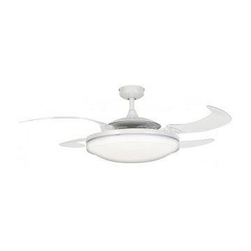 FANAWAY 210930 - Stropní ventilátor EVO2 3xE27/20W/230V bílá/chrom pr. 121 cm