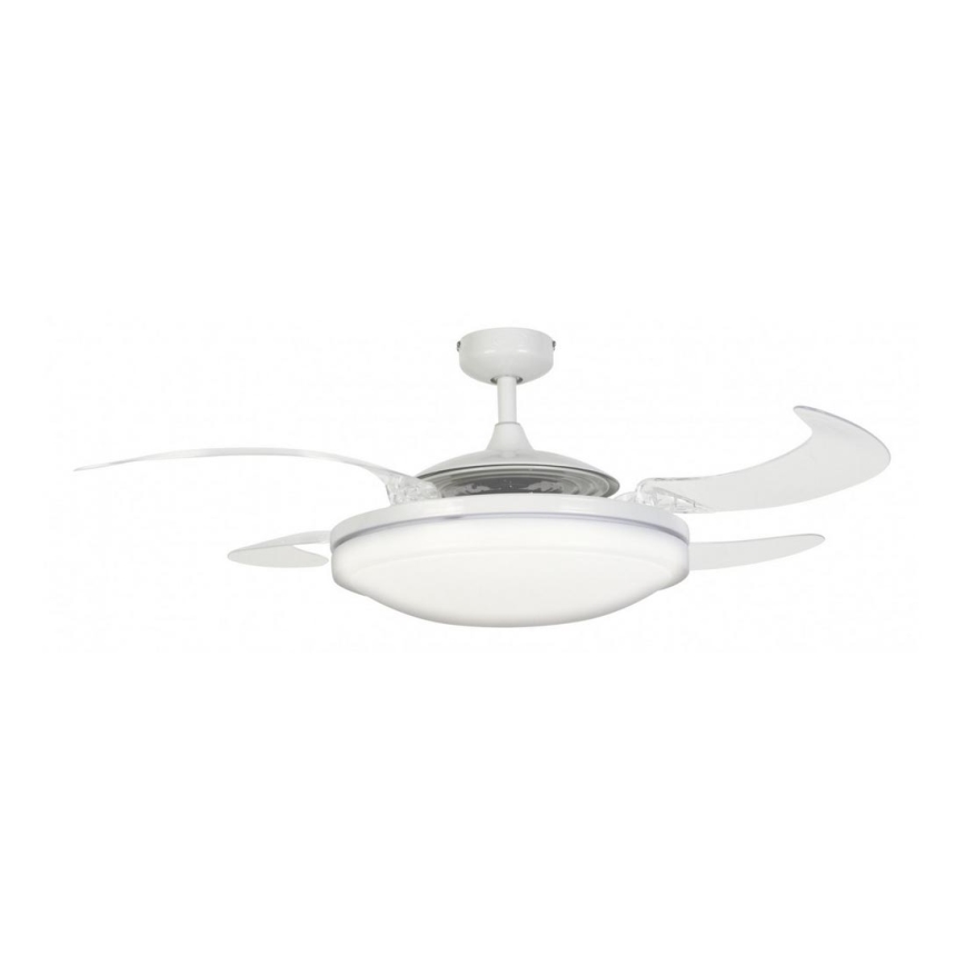 FANAWAY 210930 - Stropní ventilátor EVO2 3xE27/20W/230V bílá/chrom pr. 121 cm