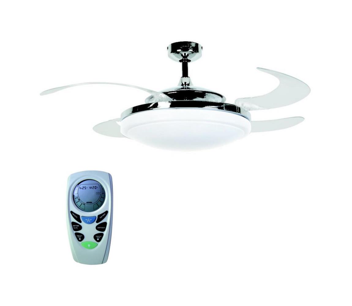 FANAWAY FANAWAY 210932 - Stropní ventilátor EVO2 ENDURE 3xE27/20W/230V chrom FAN00049