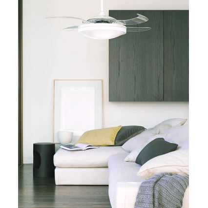 FANAWAY 211035 - LED Stropní ventilátor EVO1 LED/40W/230V bílá pr. 112 cm + dálkové ovládání