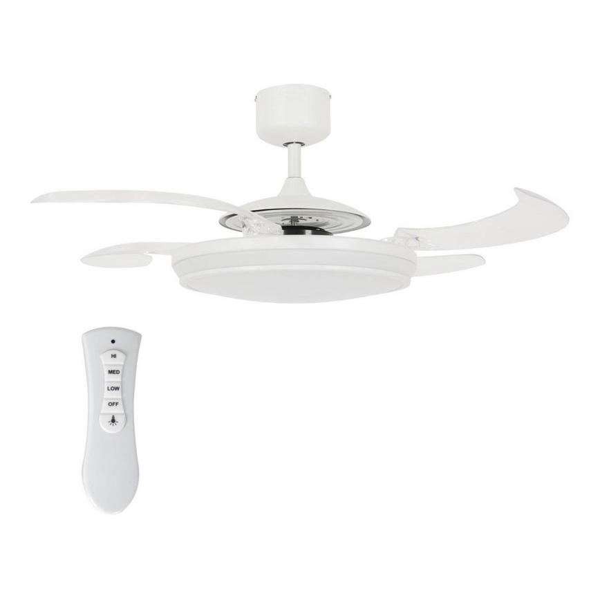 FANAWAY 211035 - LED Stropní ventilátor EVO1 LED/40W/230V bílá pr. 112 cm + dálkové ovládání