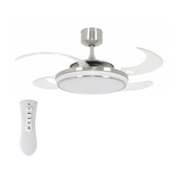 FANAWAY 211036 - LED Stropní ventilátor EVO1 LED/40W/230V matný chrom pr. 112 cm + dálkové ovládání