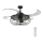 FANAWAY 212920 - LED Stropní ventilátor INDUSTRI 3xE27/4W/230V černá pr. 121 cm + dálkové ovládání
