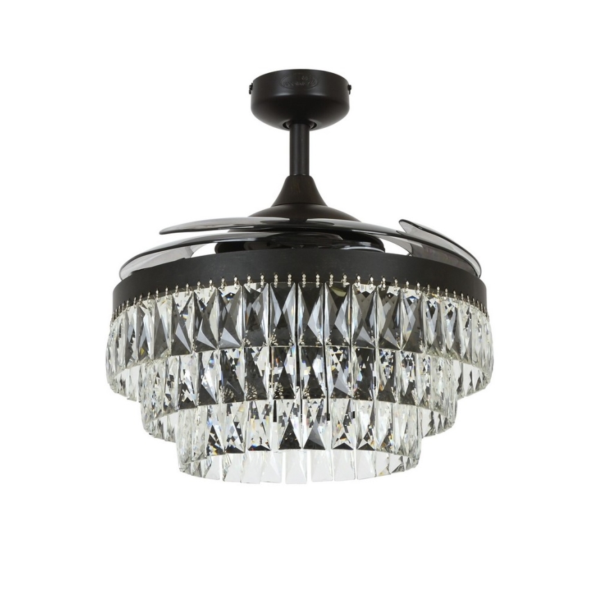 FANAWAY 212922 - LED Stropní ventilátor VEIL 6xE14/4,5W/230V černá pr. 121 cm + dálkové ovládání