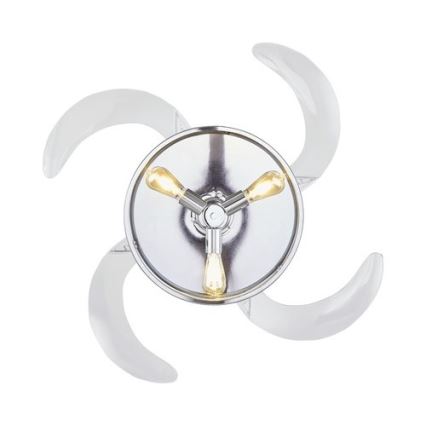 FANAWAY 212926 - LED Stropní ventilátor CLASSIC 3xE27/25W/230V lesklý chrom + dálkové ovládání