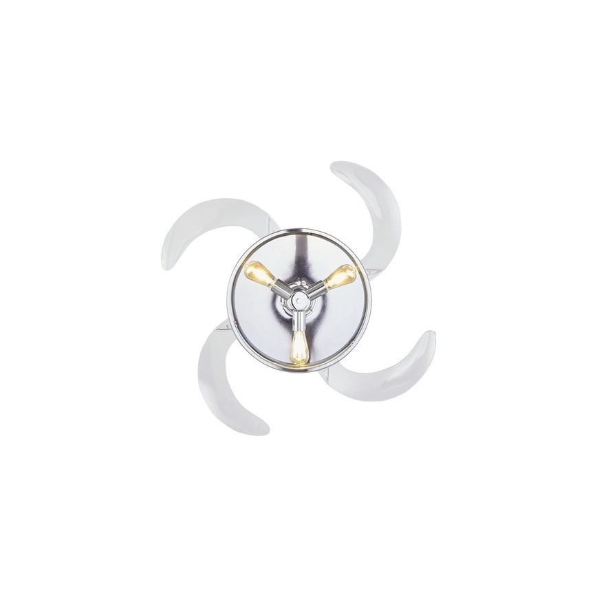 FANAWAY 212926 - LED Stropní ventilátor CLASSIC 3xE27/25W/230V lesklý chrom + dálkové ovládání
