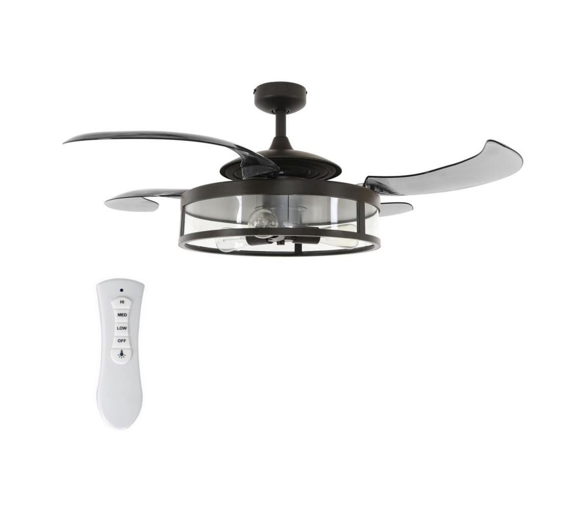 FANAWAY FANAWAY 212927 - LED Stropní ventilátor CLASSIC 3xE27/4W/230V černá FAN00124