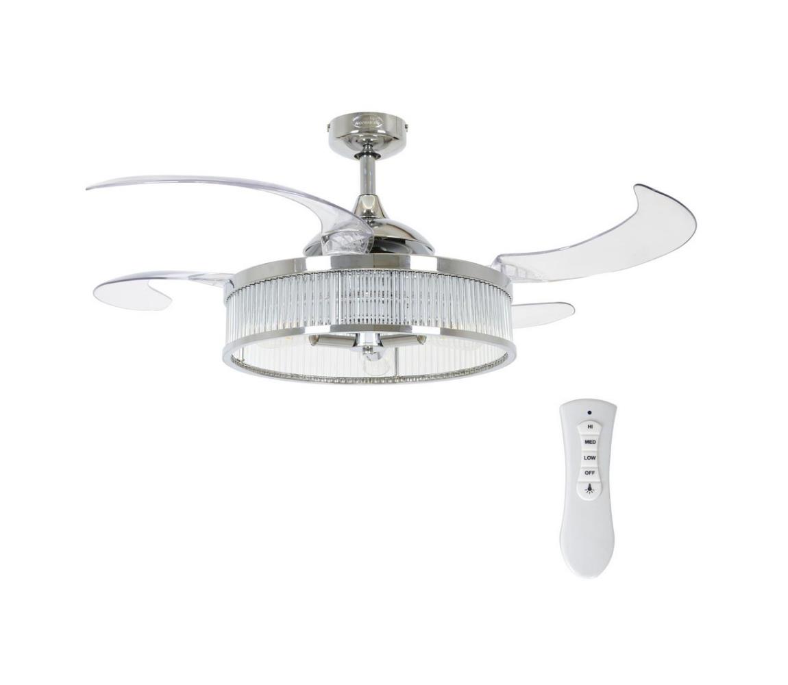 FANAWAY FANAWAY 212929 - Stropní ventilátor CORBELLE 3xE27/25W/230V chrom FAN00168