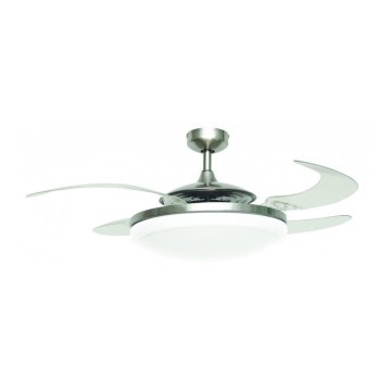 FANAWAY 212931 - Stropní ventilátor EVO2 3xE27/20W/230V matný chrom pr. 112 cm