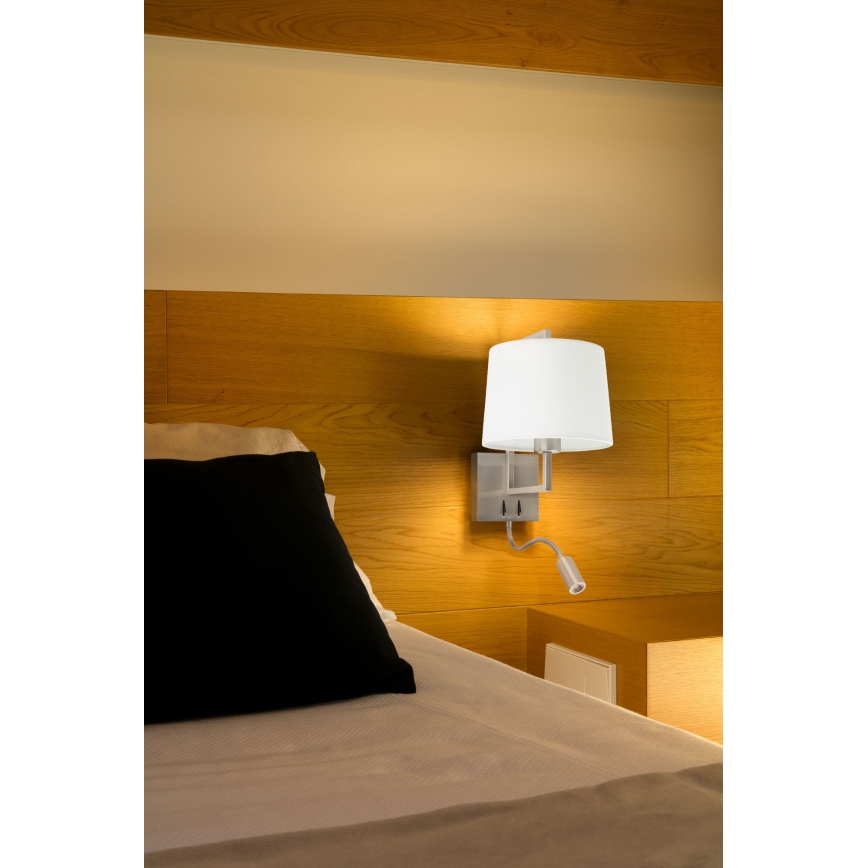 FARO 20172 - LED Nástěnné svítidlo FRAME 1xE27/15W/230V + LED/3W