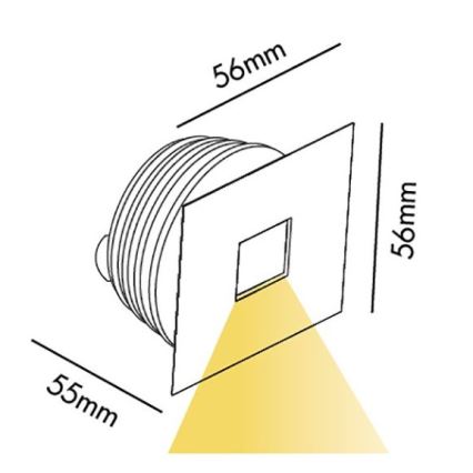 Faro 2100101 - LED Venkovní zápustné svítidlo LED/4W/230V IP65