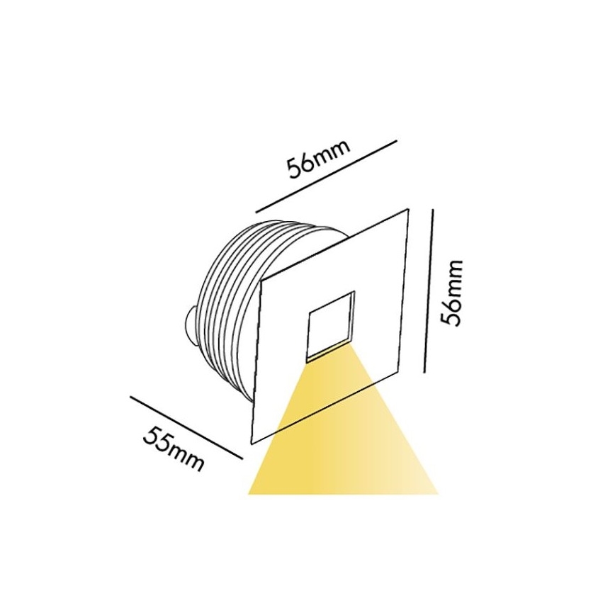 Faro 2100101 - LED Venkovní zápustné svítidlo LED/4W/230V IP65