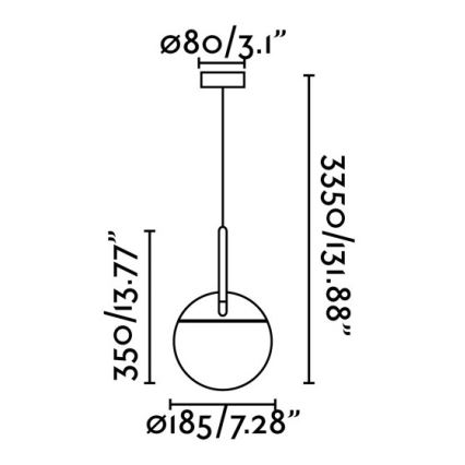 FARO 28210 - Lustr na lanku MINE 1xE27/40W/230V