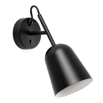 FARO 28257 - Nástěnná lampa STUDIO 1xE14/8W/230V černá