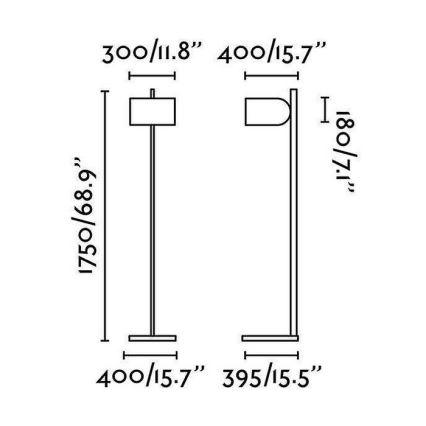 FARO 28385 - Stolní lampa LULA G 1xE27/20W/230V