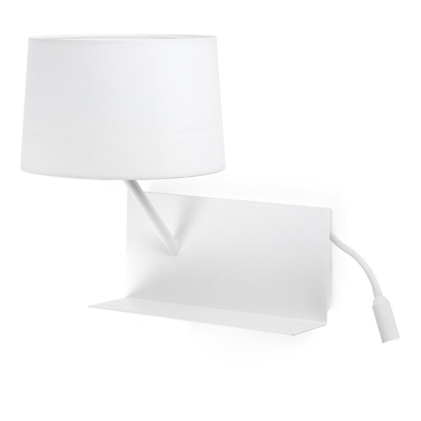 FARO 28415 - LED Nástěnné svítidlo HANDY USB 1xE27/20W/230V + LED/3W
