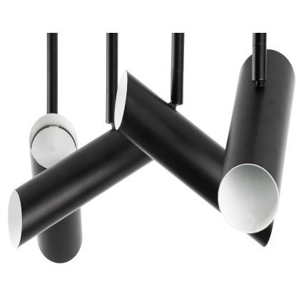 FARO 29880 - Lustr na tyči LINK 4xGU10/8W/230V černá