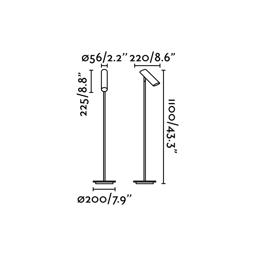 FARO 29883 - Stojací lampa LINK 1xGU10/11W/230V bílá