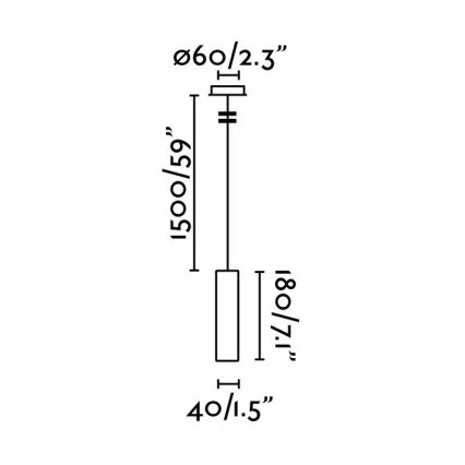 FARO 29894 - LED Lustr na lanku ORA LED/4W/230V bílá