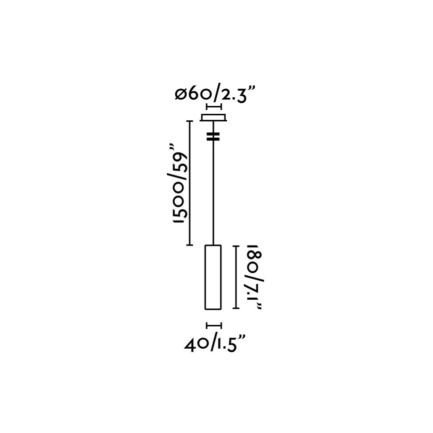 FARO 29895 - LED Lustr na lanku ORA LED/4W/230V černá