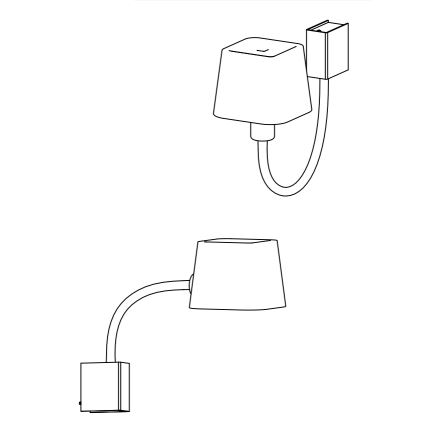Faro 29930 - Nástěnné svítidlo FLEXI 1xE27/15W/230V