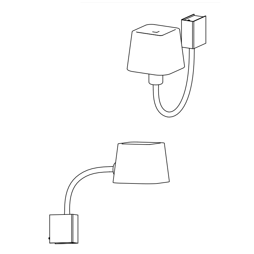 Faro 29930 - Nástěnné svítidlo FLEXI 1xE27/15W/230V