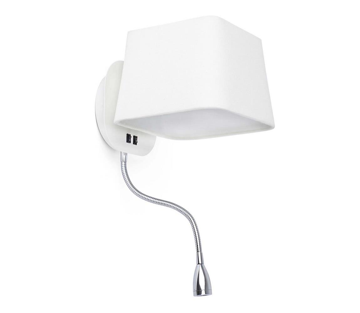 FARO Barcelona FARO 29950 - LED Nástěnné svítidlo SWEET 1xE27/15W/230V + LED/1W/230V FA29950